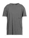 Hinnominate Man T-shirt Grey Size S Cotton, Elastane