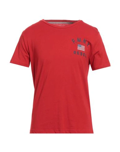 Fred Mello Man T-shirt Red Size Xxl Cotton
