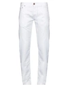 Hand Picked Man Pants White Size 33 Lyocell, Linen, Cotton