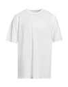 Alpha Studio Man T-shirt White Size 48 Cotton, Elastane