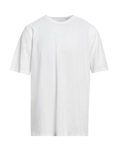 Alpha Studio Man T-shirt White Size 48 Cotton, Elastane