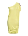 Met Jeans Woman Mini Dress Lime Green Size Xs Viscose, Elastane In Green