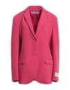 Hinnominate Woman Blazer Fuchsia Size Xs Polyester, Elastane In Pink