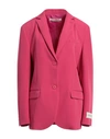 Hinnominate Woman Blazer Fuchsia Size M Polyester, Elastane In Pink