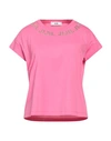 Jijil Woman T-shirt Fuchsia Size 4 Cotton In Pink
