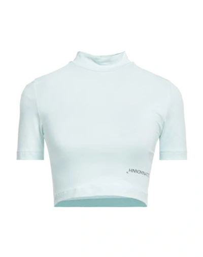 Hinnominate Woman T-shirt Light Green Size S Cotton, Elastane In Green