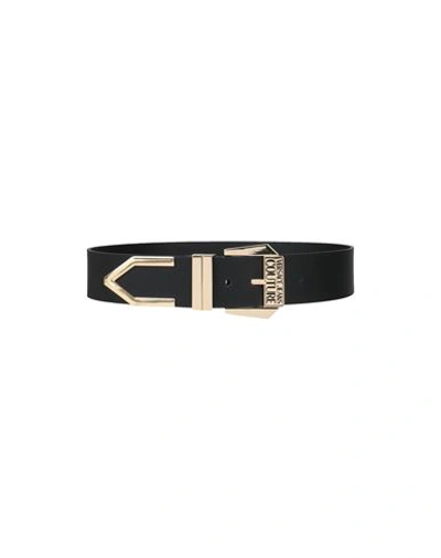 Versace Jeans Couture Woman Belt Black Size 32 Calfskin