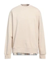 DEPARTMENT 5 DEPARTMENT 5 MAN SWEATSHIRT BEIGE SIZE XL COTTON