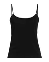 ANGELO MARANI ANGELO MARANI WOMAN TOP BLACK SIZE 8 VISCOSE, ELASTANE