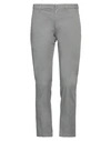 Dondup Man Pants Grey Size 35 Cotton, Elastane