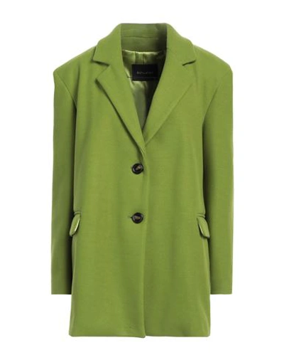 Actualee Woman Suit Jacket Acid Green Size 4 Polyester