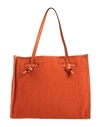Marcella Club Gianni Chiarini Woman Handbag Rust Size - Soft Leather, Textile Fibers In Red