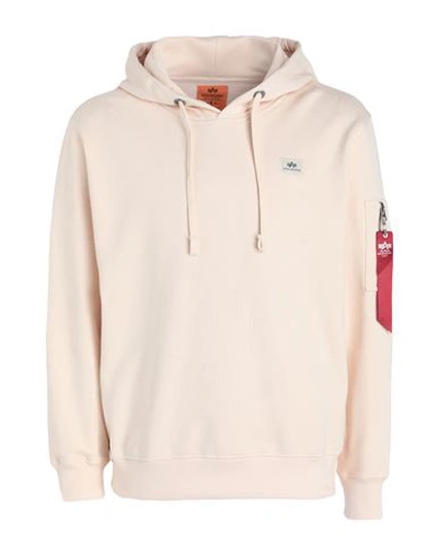 Alpha Industries Man Sweatshirt Blush Size M Cotton, Polyester In Pink