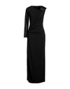 Carla G. Woman Maxi Dress Black Size 6 Acetate, Viscose, Elastane