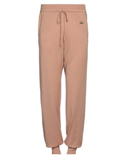 Vivienne Westwood Man Pants Light Brown Size M Cotton, Cashmere In Beige