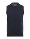 Alpha Massimo Rebecchi Man Sweater Slate Blue Size 36 Merino Wool