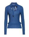 Agnona Woman Sweater Bright Blue Size M Cashmere