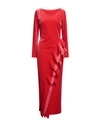 Chiara Boni La Petite Robe Woman Maxi Dress Red Size 12 Polyester, Polyamide, Elastane In Red