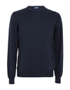 Drumohr Man Sweater Midnight Blue Size 42 Cotton