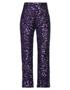 Emma Em...ma Woman Pants Purple Size S Polyester, Elastane