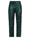 Emma Em...ma Woman Pants Emerald Green Size M Polyester, Elastane