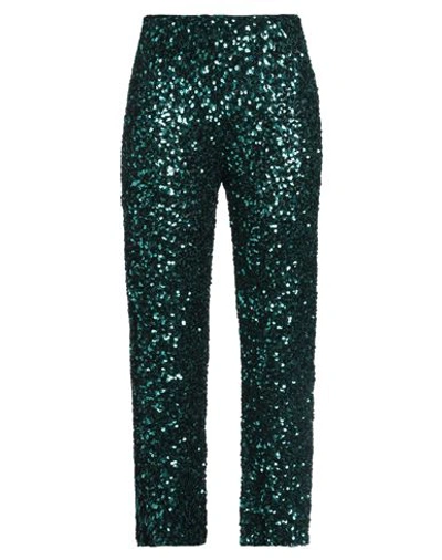 Emma Em...ma Woman Pants Emerald Green Size M Polyester, Elastane