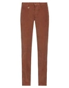 Barbati Man Pants Brown Size 34 Cotton, Elastane