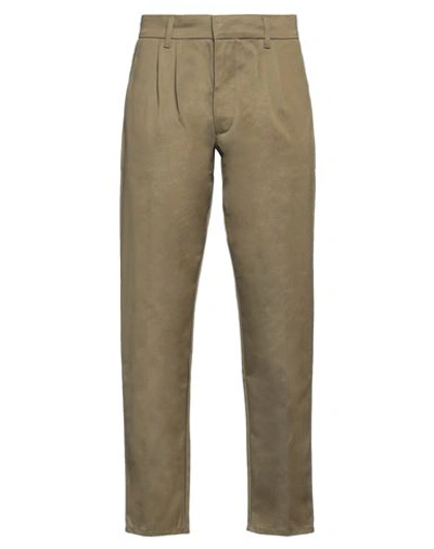 2w2m Man Pants Military Green Size 31 Cotton