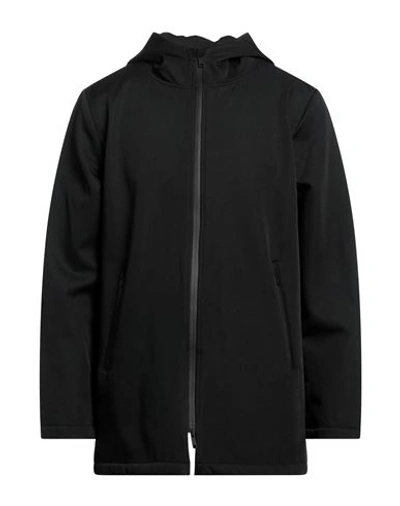 Homeward Clothes Man Coat Black Size L Polyester, Elastane