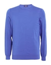 Drumohr Man Sweater Dark Purple Size 44 Cotton