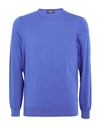 Drumohr Man Sweater Dark Purple Size 44 Cotton In Purple