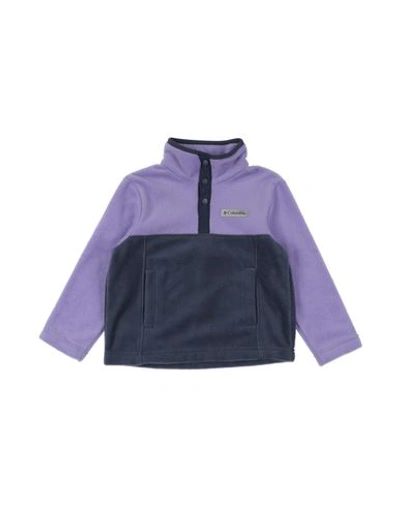 Columbia Babies'  Steens Mtn 1/4 Snap Flee Toddler Sweatshirt Lilac Size 4 Polyester In Purple
