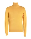 Yes Zee By Essenza Man Turtleneck Ocher Size Xl Viscose, Nylon In Yellow