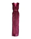 Elisabetta Franchi Woman Maxi Dress Magenta Size 8 Polyester, Plastic