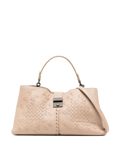 Pre-owned Bottega Veneta Roma Two-way Bag In 中性色