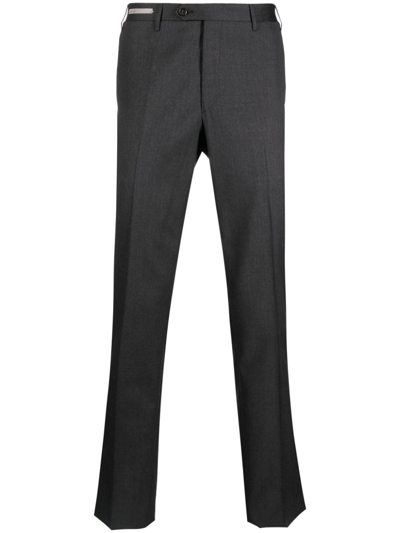 Corneliani Pressed-crease Tailored Trousers In 灰色