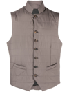 CORNELIANI QUILTED BUTTON-UP GILET
