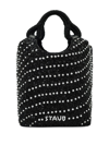 Staud Cote Bead Embellished Tote Bag In Cosmic Wave/silver