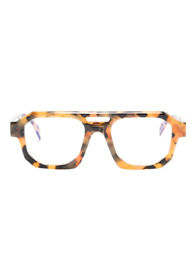 Kuboraum D-frame Tortoiseshell-effect Glasses In 褐色