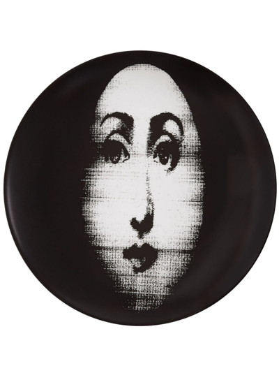 Fornasetti Tema E Variazioni N.317 Porcelain Wall Plate In Bia