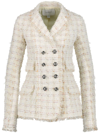 Giambattista Valli Women's Bouclé Double-breasted Jacket In 中性色