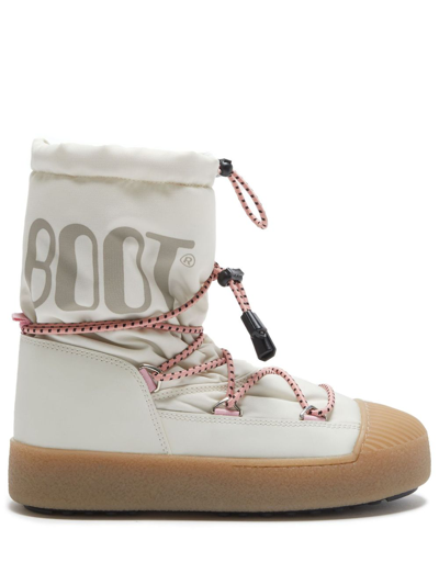 Moon Boot Logo-print Ankle-length Boots In White