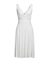 Fly Girl Woman Midi Dress Ivory Size L Viscose, Elastane In White