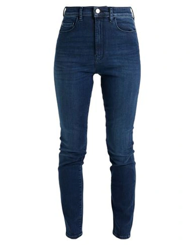 Emporio Armani Woman Jeans Blue Size 27 Cotton, Modal, Elastomultiester, Elastane