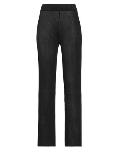 Nocold Woman Pants Black Size L Viscose, Polyester, Metal