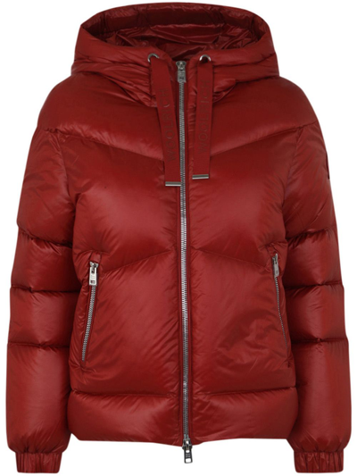 Woolrich Aliquippa Short Puffer Jacket In Red