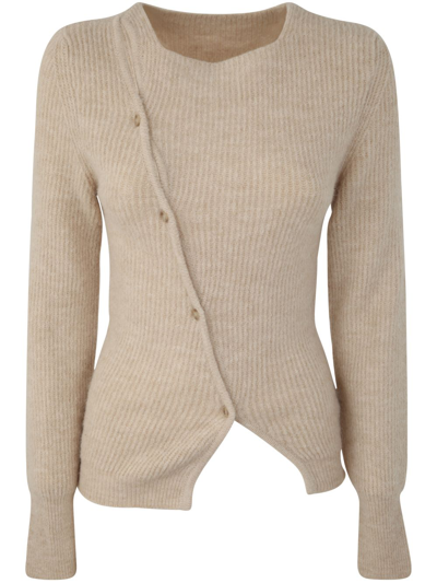 Jacquemus La Maille Pau Asymmetric Cardigan In Default Title