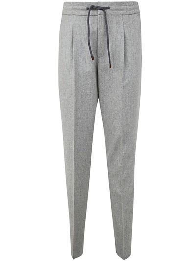 Brunello Cucinelli Trousers With Drawstring Clothing In White