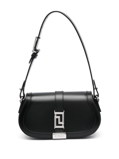 Versace Mini Bag Calf Leather In Black