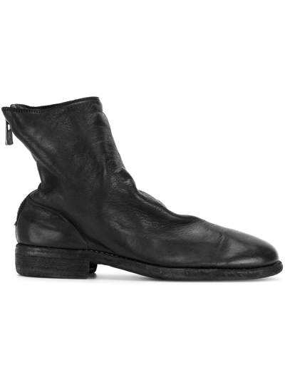 Guidi Back Zip Boots In Black
